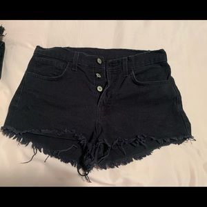 Brandy Melville black denim shorts S